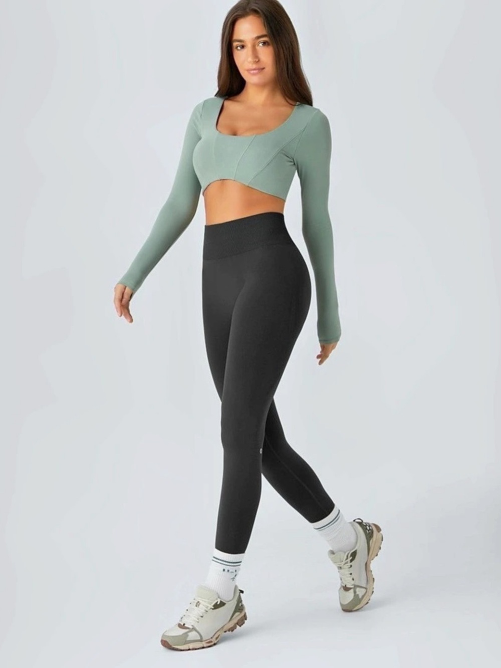 OneForm Seamless Flow Mid Rise Tummy Control Butt Lifting Yoga pants